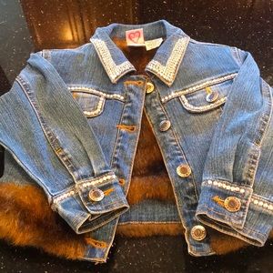 2Toddler size jean sparkle jacket lined